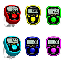 Load image into Gallery viewer, Loskii SXH-5136 Mini Stitch Marker Row Finger Counter LCD Electric Digital Display with LED Light For Sewing Knitting Weave Tool or Buddha Pray