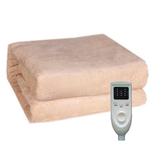 Load image into Gallery viewer, Flannel Electrical Heated Mat Double Control Thermostat Electric Blanket Bedroom Accessory