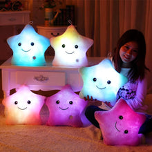 Load image into Gallery viewer, LED Light Star Stuffed Plush Cushion Sofa Pillow Glow Kid Toy Gift Home Decor UK