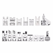Load image into Gallery viewer, KCASA 16Pcs Domestic Sewing Machine Presser Foot Feet Kit Set Hem Foot Spare Parts Accessories With Box For Brother Singer Janom