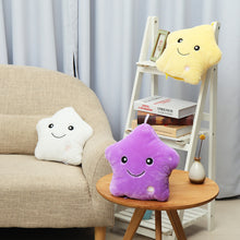 Load image into Gallery viewer, LED Light Star Stuffed Plush Cushion Sofa Pillow Glow Kid Toy Gift Home Decor UK