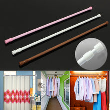 Load image into Gallery viewer, 60-110cm Extendable Adjustable Spring Tension Curtain Rod Pole Telescopic Pole Shower Curtain Rod