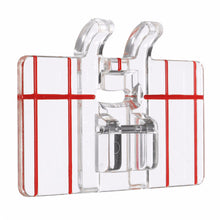 Load image into Gallery viewer, Sewing Machine Parallel Stitch Sewing Tool Simple Mini Clear Plastic Parallel Stitch Foot Presser for Multifunction Domestic