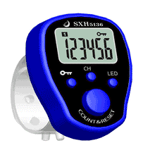 Load image into Gallery viewer, Loskii SXH-5136X Mini Stitch Marker Row Finger Counter LCD Electric Digital Display with LED Light For Sewing Knitting Weave Tool or Buddha Pray
