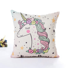 Load image into Gallery viewer, Unicorn Pillow Case Polyester Home Throw Pillows Soft Decorative Cushion Cover For Sofa Chair Pillow Cover