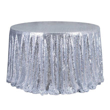 Load image into Gallery viewer, Round 47'' Sparkly Sequin Tablecloth Table Cloth Banquet Wedding Party Decor Tablecloth 