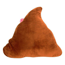 Load image into Gallery viewer, Funny Emoji Poo Shape Bowknot Stuffed Throw Pillow Bed Sofa Chair Cotton Cushion