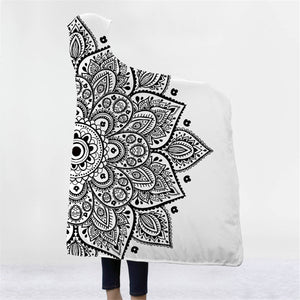 150x200CM Wearable Hooded Blankets Adults Kid Warm Winter Throw Multifunctional Blankets