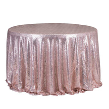 Load image into Gallery viewer, Round 47'' Sparkly Sequin Tablecloth Table Cloth Banquet Wedding Party Decor Tablecloth 