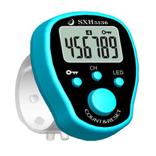 Load image into Gallery viewer, Loskii SXH-5136X Mini Stitch Marker Row Finger Counter LCD Electric Digital Display with LED Light For Sewing Knitting Weave Tool or Buddha Pray