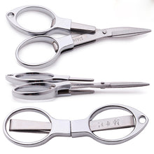 Load image into Gallery viewer, Glasses Shape Tailor Shears Sewing Portable Folding Stainless Steel Scissor For Clothes Sewing