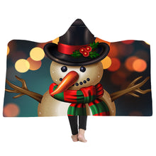 Load image into Gallery viewer, Christmas 3D Printing Plush Wearable Battle Royale Hooded Blankets Dual Layers