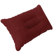 Load image into Gallery viewer, Folding Double Sided Inflatable Pillow Suede Fabric Cushion Camping Home Bedding Decor 