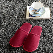 Load image into Gallery viewer, 1 Pair Hotel Travel Disposable Slippers Home Guest White Red Blue Slippers