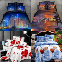 Load image into Gallery viewer, 4PCS Bedclothes 3D Elegant Print Bedding Sets Quilt Duvet Covers Pillowcases Decor