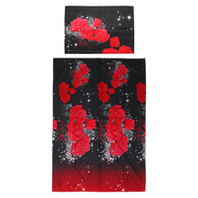 Load image into Gallery viewer, Cotton 3D Rose Bedding Sets Soft Duvet Cover Bedsheet Pillowcase Reactive Printed Bedclothes Queen Bed Linen