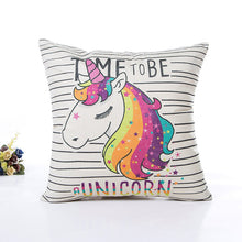 Load image into Gallery viewer, Unicorn Pillow Case Polyester Home Throw Pillows Soft Decorative Cushion Cover For Sofa Chair Pillow Cover