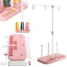 Load image into Gallery viewer, Pink Three Spool Thread Stand Holder Household Sewing Machine Accessories
