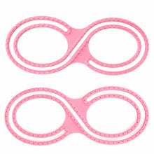 Load image into Gallery viewer, Pink Round Knitting Knitter Craft Tool Kit for Sweaters Sock Scarf Hat Loom Ring