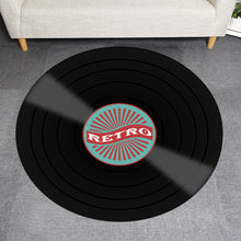 Load image into Gallery viewer, Vinyl Records Innovative Carpet Round Mat Europe Fashion Retro Black Carpet Record Pattern Rug For Living Room Bedroom Floor Mat
