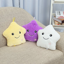 Load image into Gallery viewer, LED Light Star Stuffed Plush Cushion Sofa Pillow Glow Kid Toy Gift Home Decor UK
