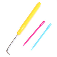 Load image into Gallery viewer, Pink Round Knitting Knitter Craft Tool Kit for Sweaters Sock Scarf Hat Loom Ring