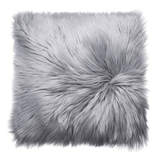 Load image into Gallery viewer, Throw Pillow Cover Cushion Case Faux Fur Fluffy Plush Soft Sofa Solid Home Decor