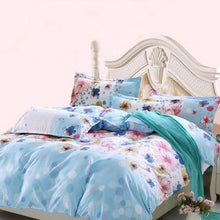 Load image into Gallery viewer, 3 Or 4pcs Flower Paint Printing Bedding Sets Pillowcase Quilt Duvet Cover Twin Full Queen Size