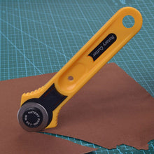 Load image into Gallery viewer, Leather Craft Tools Circular Cut Yellow Rotary Blade Cutter Patchwork Fabric Leather Craft Sewing To