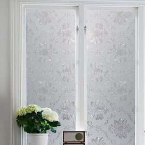 90x100cm Frosted Opaque Glass Window Film Privacy Glass Stickers Window Grille Home Decor