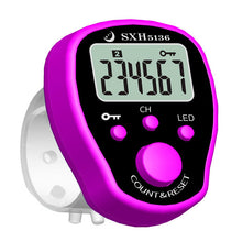 Load image into Gallery viewer, Loskii SXH-5136X Mini Stitch Marker Row Finger Counter LCD Electric Digital Display with LED Light For Sewing Knitting Weave Tool or Buddha Pray