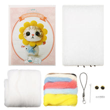 Load image into Gallery viewer, DIY Cat Doll Wool Felt Craft Non Finished Poked Set Handcraft Kit Material Bag
