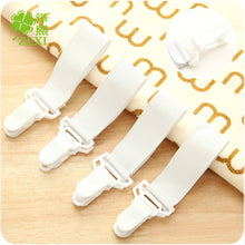 Load image into Gallery viewer, 4Pcs Bed Sheet Fixed Grippers Clip Holder Fasteners Set Non-slip Elastic Bed Sheet Buckle