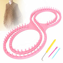 Load image into Gallery viewer, Pink Round Knitting Knitter Craft Tool Kit for Sweaters Sock Scarf Hat Loom Ring
