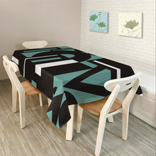 Load image into Gallery viewer, Modern Simple Rectangle Polyester Tablecloth Colorful Triangle Geometry