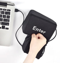 Load image into Gallery viewer, Slow Rebound Funny Big Enter Key Button USB Nap Pillow Stress Release Relief Enter Key Unbreakable