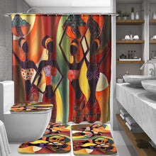 Load image into Gallery viewer, Waterproof Custom Distinctive Cartoon African Woman Bathroom Shower Curtains Home Decor 60&#39;&#39;x72&#39;&#39;