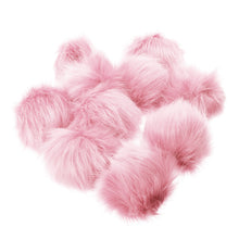 Load image into Gallery viewer, 10Pcs/Set 12CM/4.72 Inch Faux Fox Fur Fluff Balls for Knitted Hat Accessories Key Chain Scarf DIY Pendant Accessories