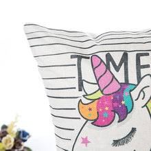 Load image into Gallery viewer, Unicorn Pillow Case Polyester Home Throw Pillows Soft Decorative Cushion Cover For Sofa Chair Pillow Cover
