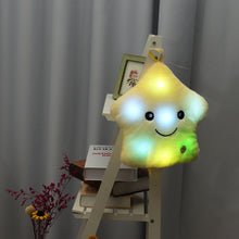 Load image into Gallery viewer, LED Light Star Stuffed Plush Cushion Sofa Pillow Glow Kid Toy Gift Home Decor UK