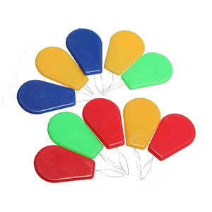 10Pcs Needle Threader Bow Wire Stitch Insert Plastic Craft Tool