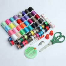 Load image into Gallery viewer, 100pcs Portable Sewing Kit Threader Needle Tape Measure Scissor Thimble Set