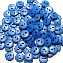 Load image into Gallery viewer, 100pcs 2 Holes Mixed Color Round Resin Button Sewing Accessories 