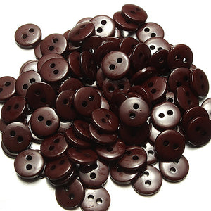 100pcs 2 Holes Mixed Color Round Resin Button Sewing Accessories 