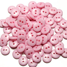 Load image into Gallery viewer, 100pcs 2 Holes Mixed Color Round Resin Button Sewing Accessories 