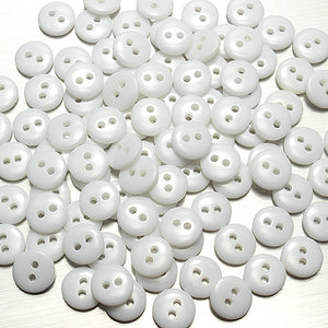 100pcs 2 Holes Mixed Color Round Resin Button Sewing Accessories 