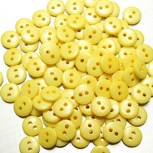 100pcs 2 Holes Mixed Color Round Resin Button Sewing Accessories 