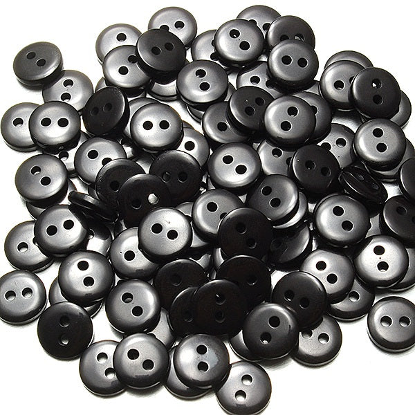 100pcs 2 Holes Mixed Color Round Resin Button Sewing Accessories 