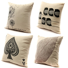 Load image into Gallery viewer, Retro Leaf Pillow Case Linen Cotton Cushion Cover Home Decor 