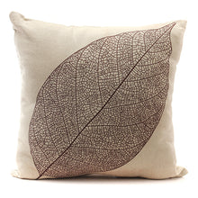 Load image into Gallery viewer, Retro Leaf Pillow Case Linen Cotton Cushion Cover Home Decor 